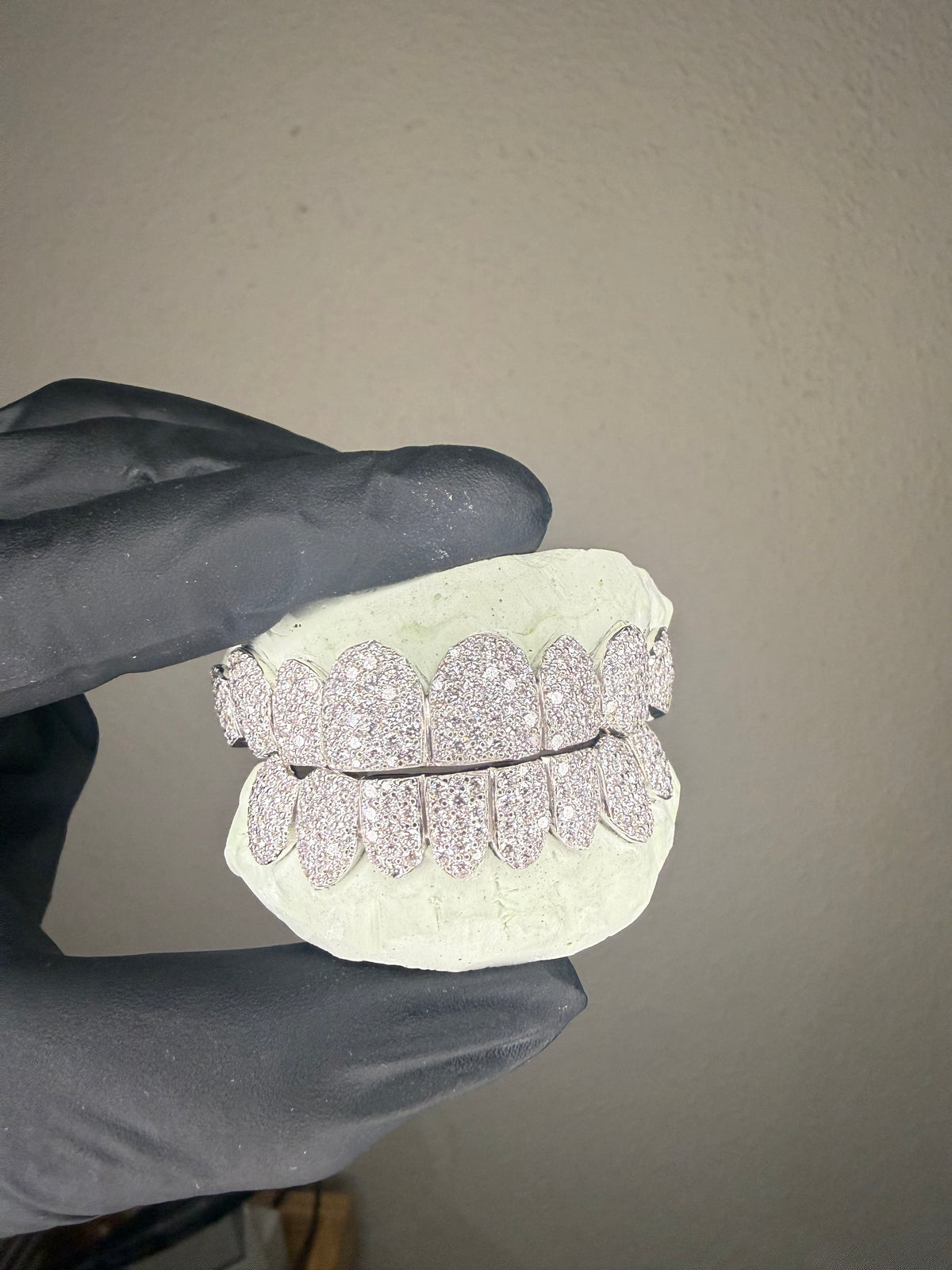 FULLY ICED OUT GRILLZ (Silver and Moissanite)