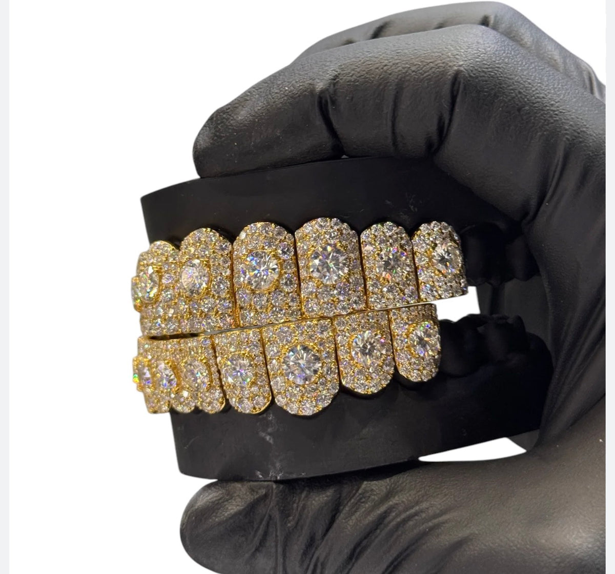 FULLY ICED OUT GRILLZ (Silver and Moissanite)