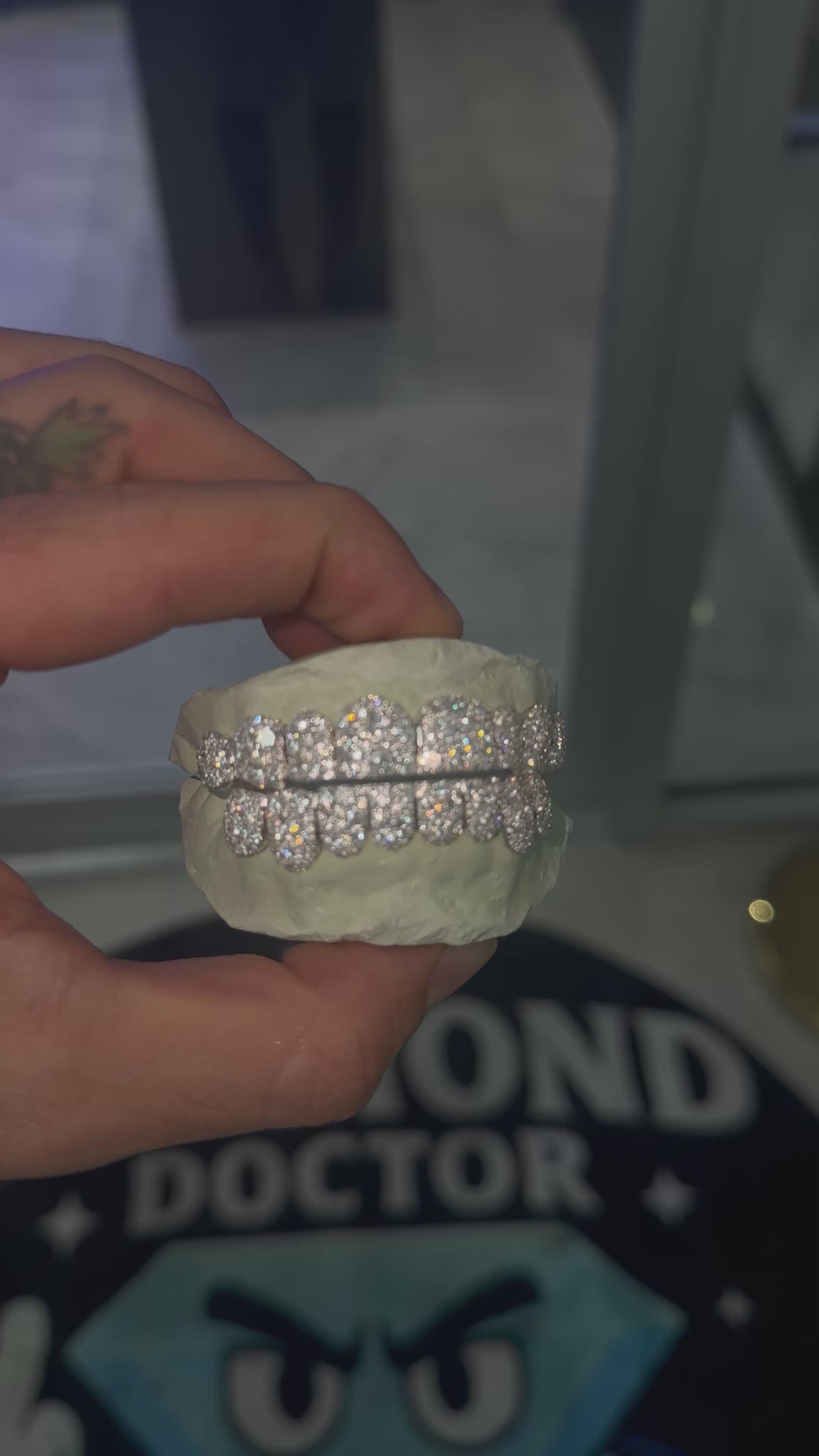 FULLY ICED OUT GRILLZ (Silver and Moissanite)