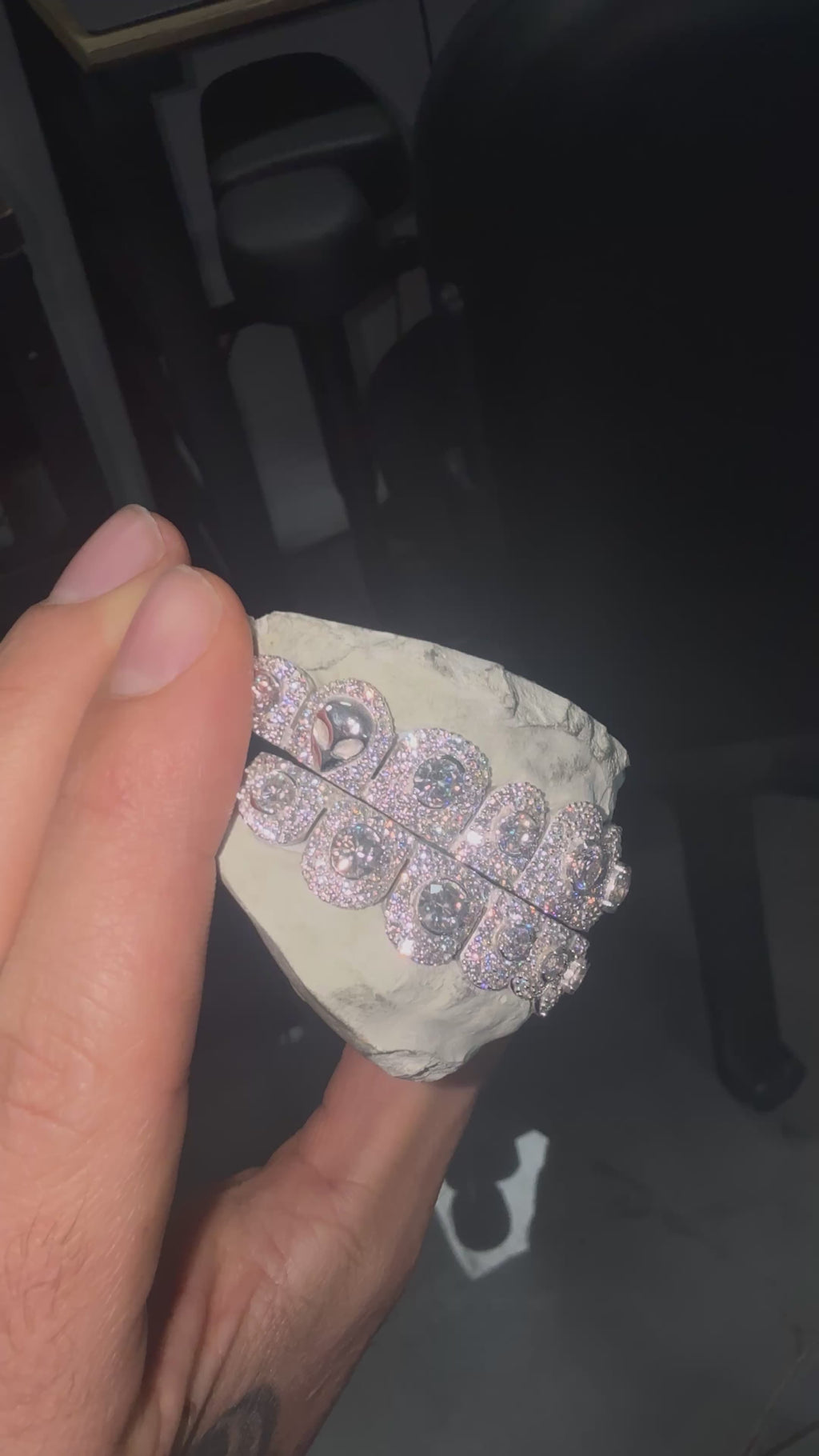 FULLY ICED OUT GRILLZ (Silver and Moissanite)